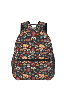 Mexican Skeleton Backpack Lightweight Rucksack Travel Bag for Men and Women