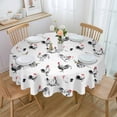 thumbnail image 1 of Mexican Skull Flower Round Tablecloth Waterproof Wedding Decor Table Cover Xmas Home Decorative Tablecloth, 1 of 5
