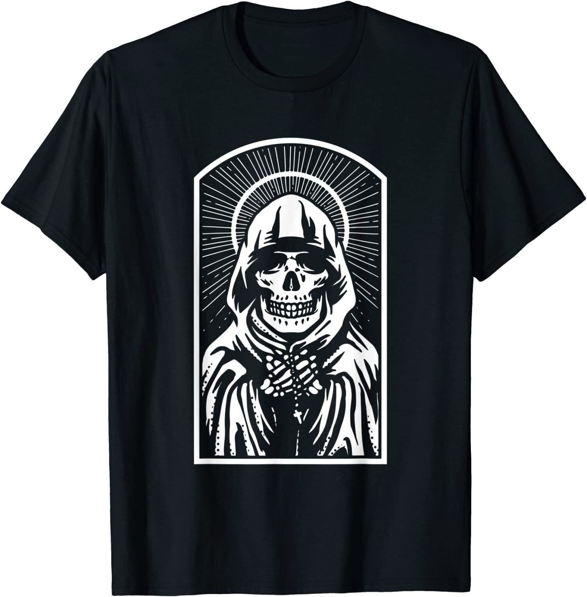 Mexican Skull Goddess Tee Honoring the Divine Feminine with a Bold and