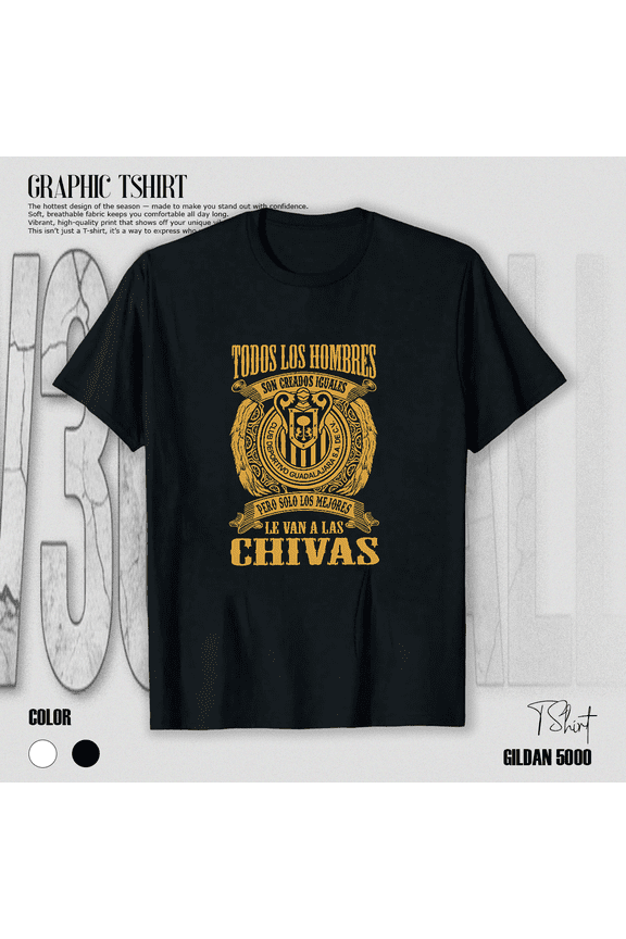 Mexican Soccer Fan Chivas Red White Striped League Football Unisex T-Shirt V14209, up to size 5XL