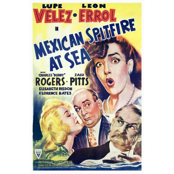 Mexican Spitfire At Sea Lupe Velez Marion Martin Leon Errol Harry Holman 1942. Movie Poster Masterprint (11 x 17)