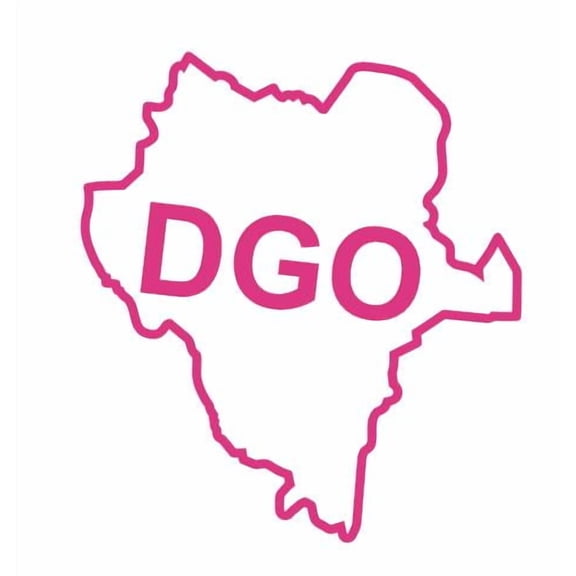 Mexican State Map Outline Durango Vinyl Decal Sticker UV & Waterproof Bumper Window Laptop Automotive Water Bottle Gift accessories PINK 5.5"