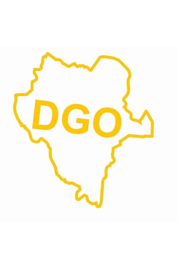Mexican State Map Outline Durango Vinyl Decal Sticker UV & Waterproof Bumper Window Laptop Automotive Water Bottle Gift accessories YELLOW 5.5"