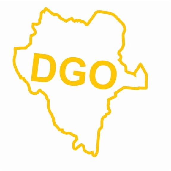 Mexican State Map Outline Durango Vinyl Decal Sticker UV & Waterproof Bumper Window Laptop Automotive Water Bottle Gift accessories YELLOW 5.5"