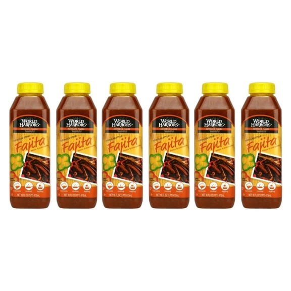 Mexican Style Fajita Marinade, 16-fl. oz. plastic bottles (Pack of 6)