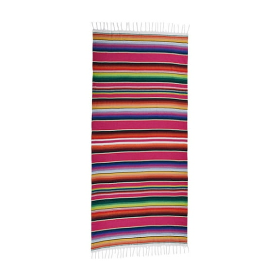 Mexican Table Runner, 13.7 x 84.6 Inch Mexican Serape Table Runner, Woven Table Runner for Mexican Party Wedding Decorations Outdoor Picnics Dining Table Birthday Parties (Large,Colorful)