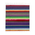 thumbnail image 1 of Mexican Tablecloth Serape Blanket for Mexican Party Wedding Decorations, Large Square Cotton Fringe Table Cloth Colorful Mexican Blanket Outdoor Fiesta Table Cover Picnic (Purple), 1 of 5