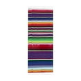 thumbnail image 1 of Mexican Tablecloth Serape Blanket for Mexican Party Wedding Decorations, Large Square Cotton Fringe Table Cloth Colorful Mexican Blanket Outdoor Fiesta Table Cover Picnic (Purple), 1 of 5