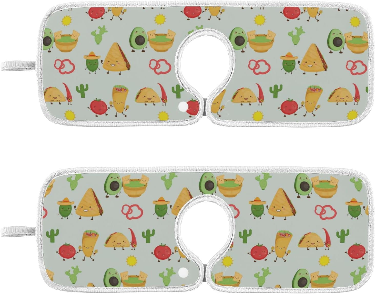 Mexican Taco Burrito Sink Splash Guard for Faucet 2 Packs Faucet