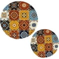 thumbnail image 1 of Mexican Talavera 2 Pack Pot Holders Trivets, Heat Resistant Hot Pads for Kitchen Table Decoration Trivets for Hot Dishes/Pot/Bowl/Teapot/Kitchen Hot Pads Trivets, 7" + 9.45", 1 of 7