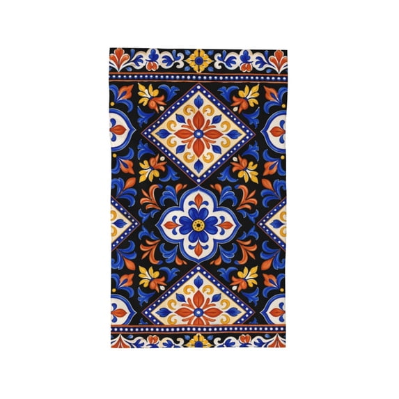 Mexican Talavera Tile Pattern Print 27.5