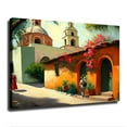 thumbnail image 1 of Mexican Village Landscape Painting Ethnic Poster Canvas Painting Print Modern Aesthetics Living Room Bedroom Home Office Wall Art Decoration, 1 of 6