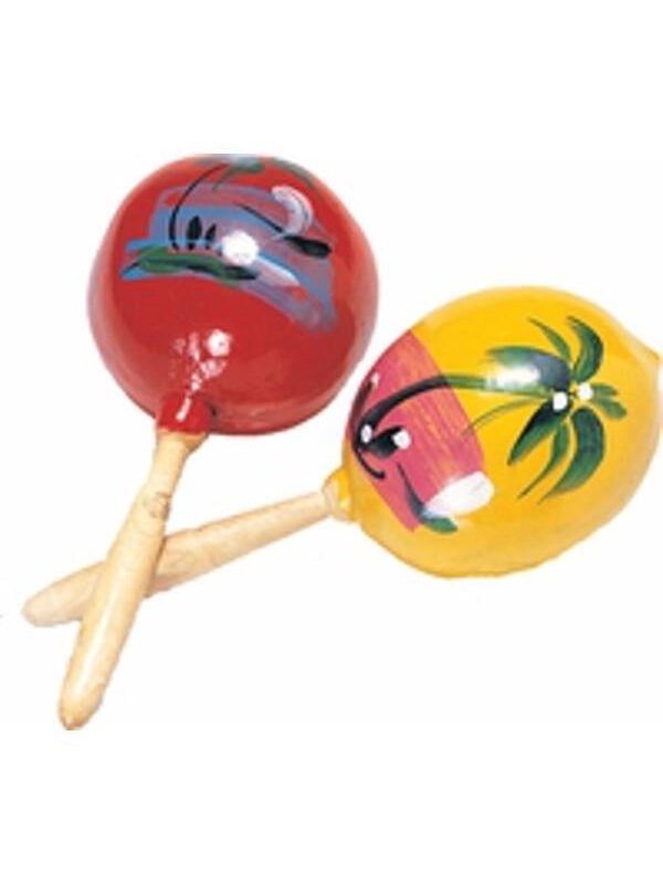 Mexican Wooden Maracas Prop
