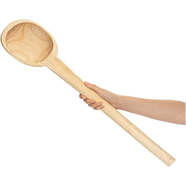 LavoHome Mexican Wooden Mixing Spoon 25 inch Long Spatula - Extra Large Cooking Spoons for Stirring, and Serving - Para Cocina Mexicana