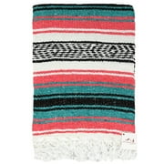 Mexican Yoga Blanket, Polyester Cotton Multicolor