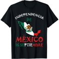 thumbnail image 1 of Mexican flag 16th September Mexico Independence Day T-Shirt100% cotton short-sleeved shirt for both men and women, 1 of 6