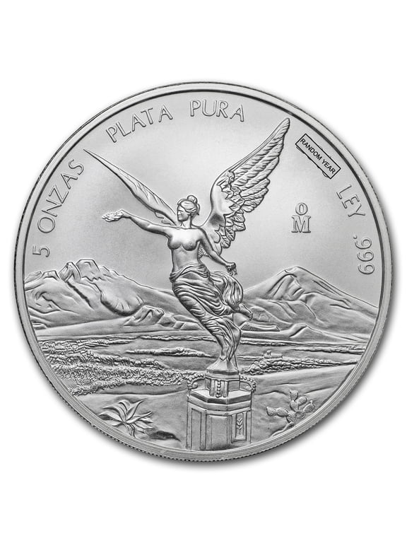 Mexico 5 oz Silver Libertad BU (Random Year)