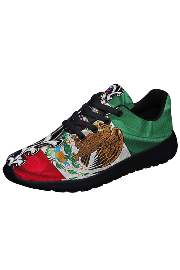 Mexico American flag Samoa Shoes Sneakers Black Size 9.5