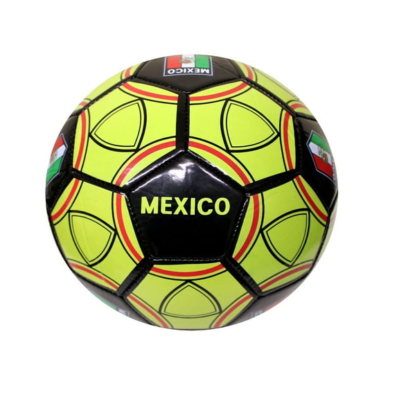 Mexico Ball Regulation Size 5 Soccer Ball Size 5 - YellowGreen & Black