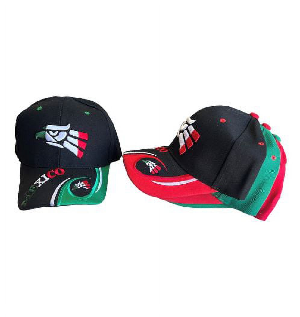 Mexico Baseball Caps Black & Green Color Embroidered UniSex Style FREE USA Shipping
