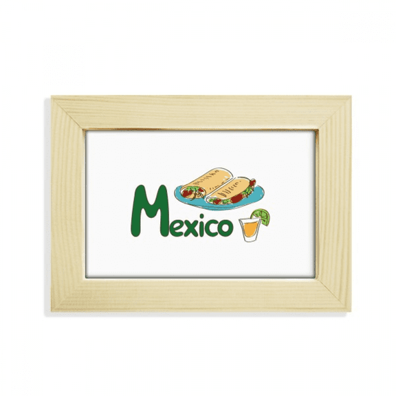 Mexico Burrito Food Snack Mexican Desktop Decorate Photo Frame Picture Art Painting 5x7 inch
