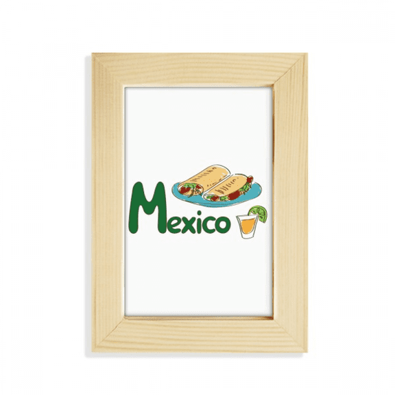 Mexico Burrito Food Snack Mexican Desktop Display Photo Frame Picture Art Painting 5x7 inch