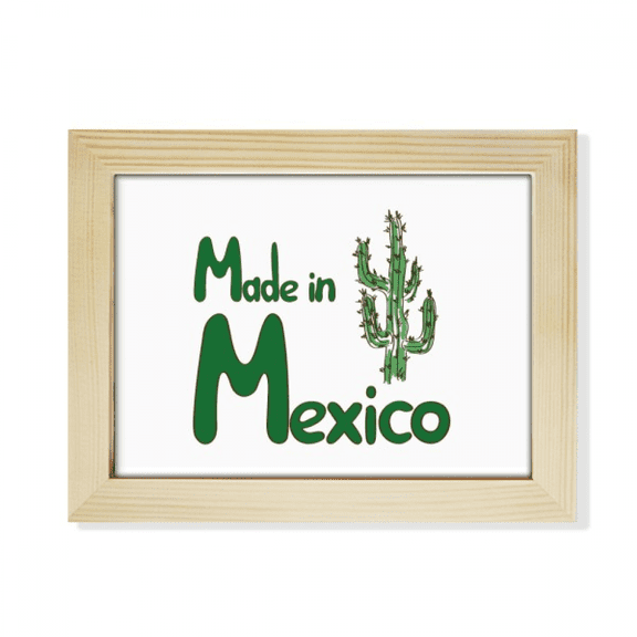 Mexico Cactus Landscape Mexican Desktop Photo Frame Picture Art Decoration Painting 6x8 inch