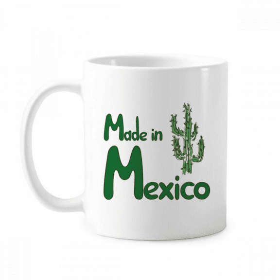 Mexico Cactus Landscape Mexican Mug Pottery Cerac Coffee Porcelain Cup Tableware