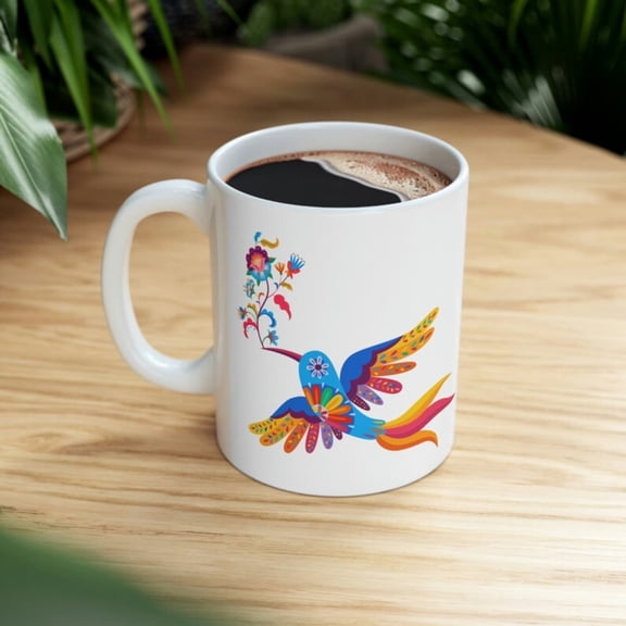 Mexico Celeion Mug, Mexico Heritage, Mexico uvenir, Cinco de Mayo, Mexin Mug, Fiesta Mug, Mexin Pride, Mexin tradition, Bird Mug.