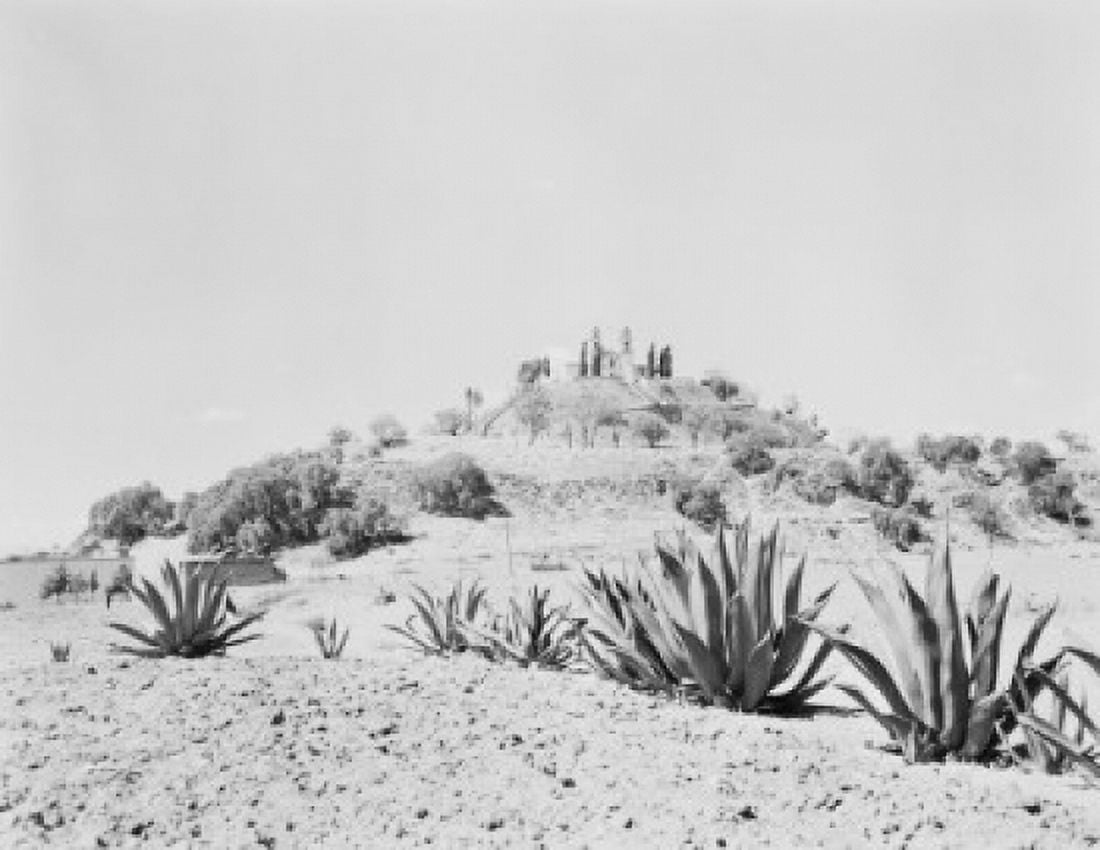 Mexico Cholula Great Zalter Pyramid Canvas Art - (24 x 36)
