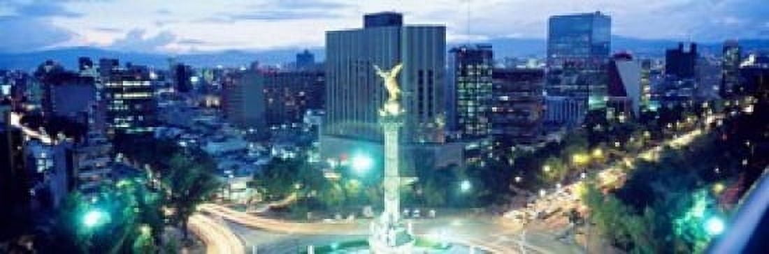 Mexico City El Angel Monument Canvas Art - Panoramic Images (37 x 12)