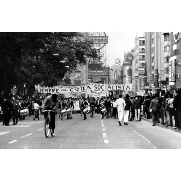 Mexico City Leftist Student And Communist Sympathizers Begin A March Towards Downtown Mexico City To Commemorate Fidel Castro'S Rise To Power In Cuba. The Demonstration Ended In A Bloody Riot. August