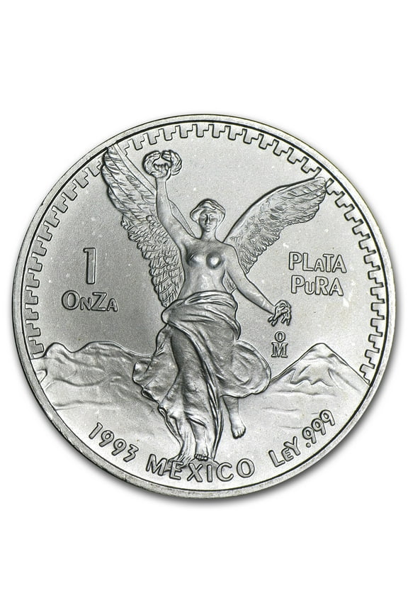1993 1 oz Silver Libertad Coins, BU, .999 Fine, Silver