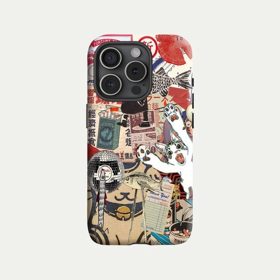 Mexico Collage Art Cultural Pattern Aesthetic Phone Case festive folk style for iPhone 17 16 15 14 13 12 11 Pro Max