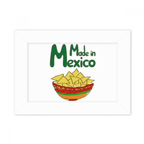 Mexico Corn Food Snack Mexican Photo Mount Frame Picture Art Painting Desktop 5x7 inch