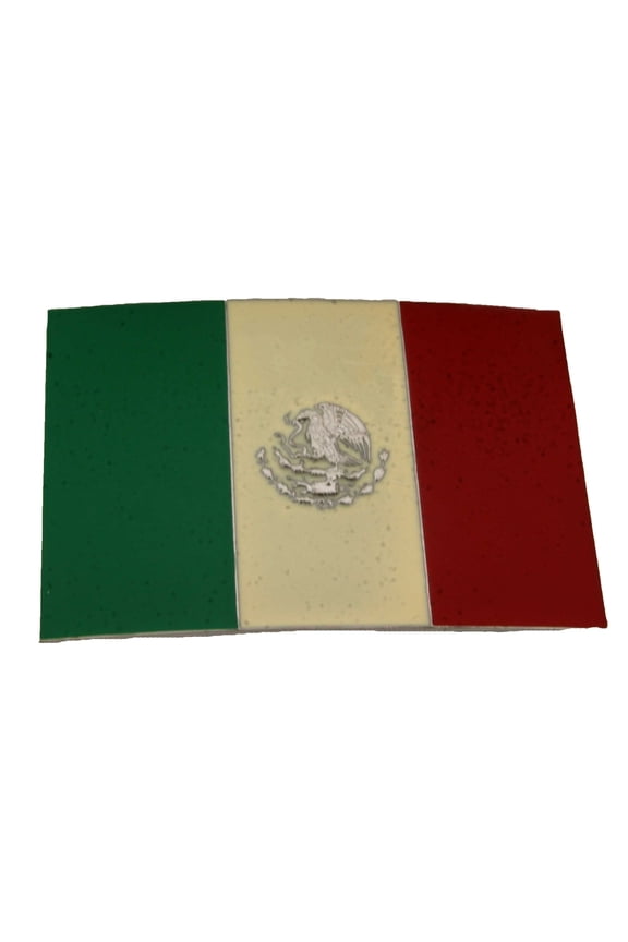 Mexico Country Flag Belt Buckle Western Cowboy Rodeo Unisex Metal Mexican Heritage Costume