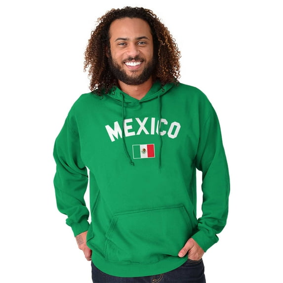 Mexico Country Flag Soccer Fan Pride Hoodie Sweatshirt Women Men Brisco Brands M