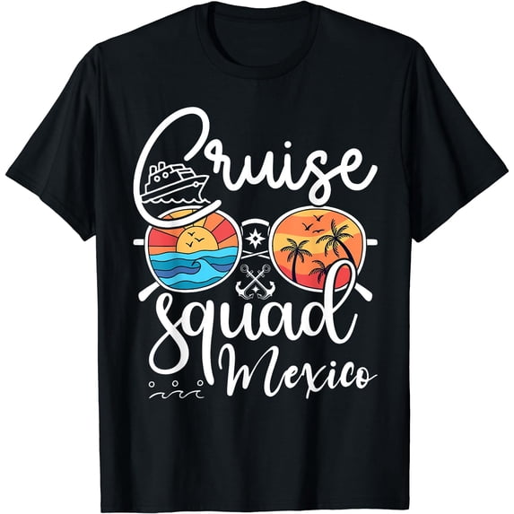 Mexico Cruise Squad Mexico Holiday Family Matching Women T-Shirt Black 4X-Large
