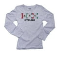 thumbnail image 1 of Mexico Cycling - Olympic Games - Rio - Flag Women's Long Sleeve Grey T-Shirt, 1 of 2