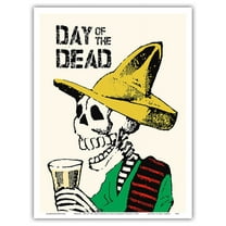 Mexico - Day of the Dead Festival - Vintage Travel Poster by Jose Guadalupe Posada c.1900 - Master Art Print (Unframed) 9in x 12in