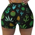 thumbnail image 1 of Mexico Desert Plant Cactus Workout Shorts For Women Scrunch Butt Lifting Yoga Gym Seamless Booty Biker Shorts Small, 1 of 9