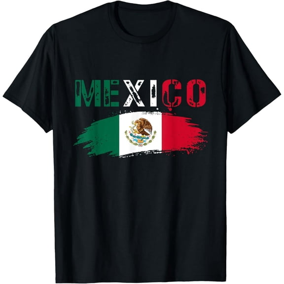 Mexico Distressed Mexican Flag T-Shirt
