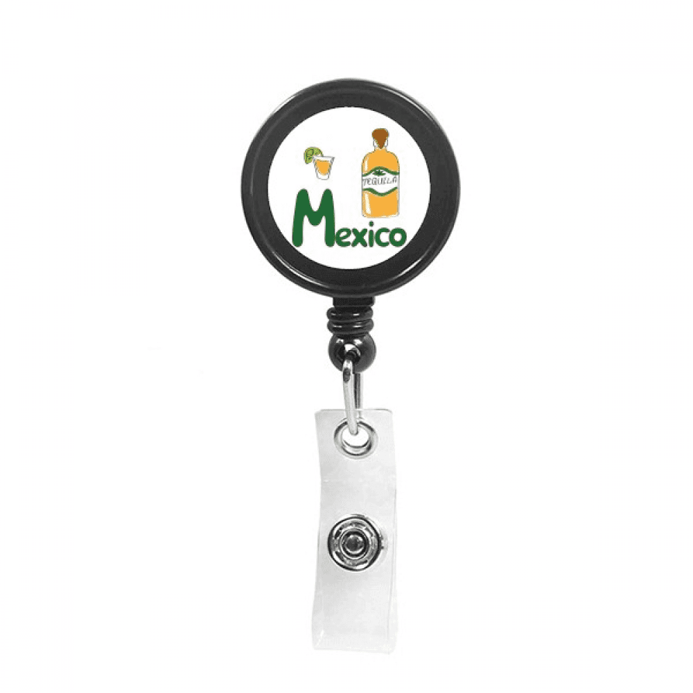Mexico Drinks Drinks Specialties Mexican Retractable Keychain Badge Holder ID Badge