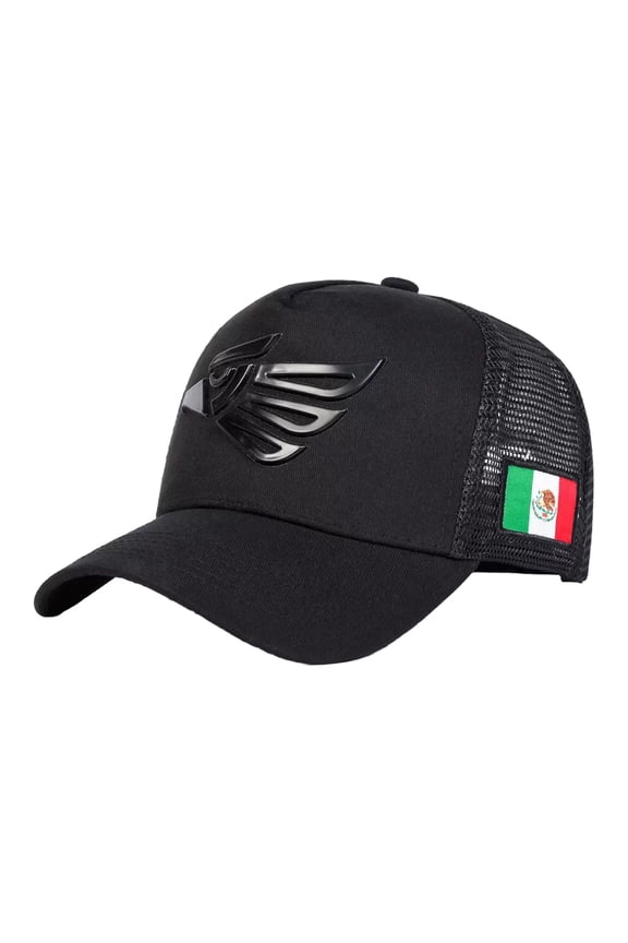 Mexico Eagle Trucker Hat Unisex Wide Brim Sunvisor Embroidered Flag Baseball Cap Breathable Meshback Sports Caps Meshback Running Baseball Hats Retro Embroidered Trucker Caps Casual Plain Hats
