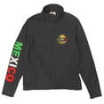 thumbnail image 1 of Mexico Embroidered Soft Shell Water Repellent Zip Up Jacket - Black, 1 of 5