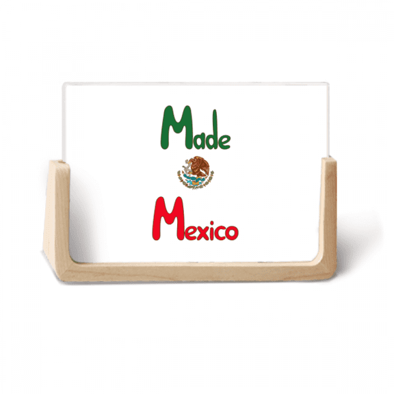 Mexico Flag Cactus Eagle Mexican Photo Wooden Photo Frame Tabletop Display