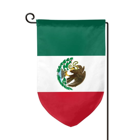 Mexico-Flag Garden Flag Double Sided Flags with Vivid Color for Yard Lawn Garden Decor 12.5 x18 Inch Fillet