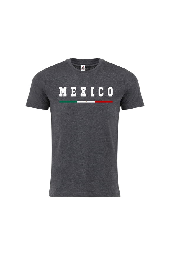Mexico Flag Graphic T-Shirt WC 2026 – Unisex Fan Apparel Tee - Charcoal - S