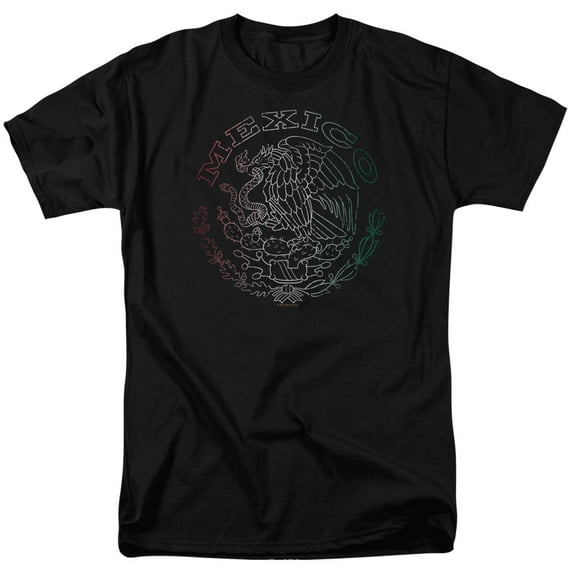 - Mexico Flag Logo - Short Sleeve Shirt - Large