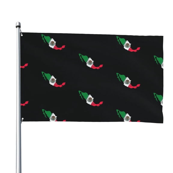 Mexico-Flag-Map Flag 4x6ft Cool Funny Flag Banner For Dorm Bedroom Wall Decor Indoor Outdoor